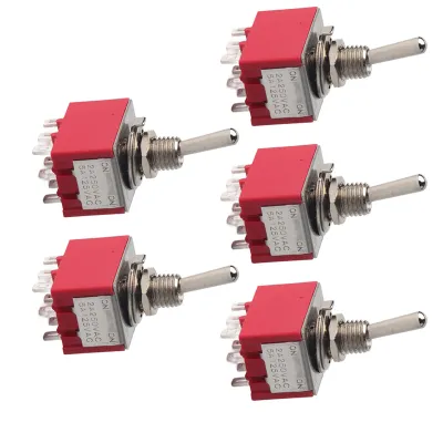 Produktbild von 2-Positions-Kippschalter,ON-ON-Kippschalter,Kippschalter,3PDT ON-ON-Schalter,9-Pin ON-ON-Kippschalter