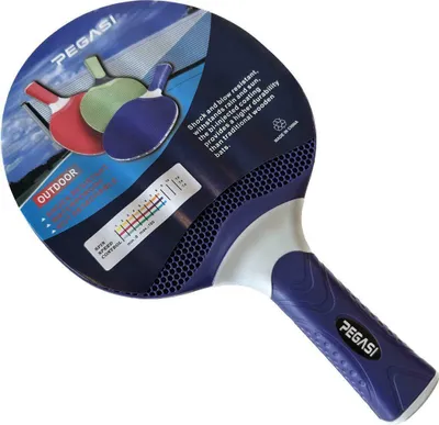 Produktbild von Pegasi Tischtennisschläger Outdoor - Tischtennisschlaeger - Table Tennis Racket - Schlag- und Stoßfest - Wetterfest Table Tennis Bat - Blau