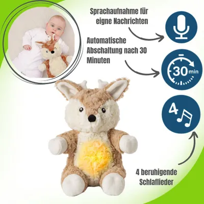 Produktbild von Cloud B LoveLight™ Buddies - Multisensorisches Kuscheltier, Farbe:Finley der Fuchs