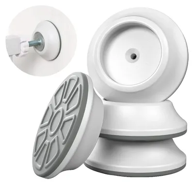 Image de Barrière de sécurité pour bébé, conception sûre et durable, installation facile, BLANC
