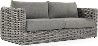 Produktbild von Sonnenpartner Sands Loungesofa Lounge-Couch Aluminium mit Polyrattan charcoal