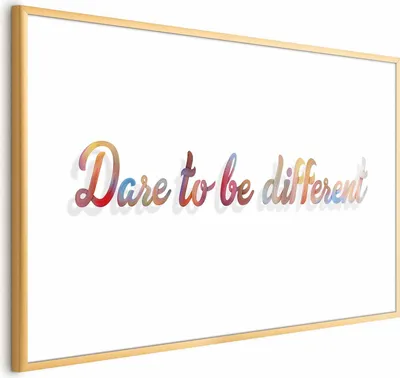 Obrázek produktu pro Plakát Papírový plakát - Odvaž se být jiný 60x40 cm Text m-A-0760-ao-a