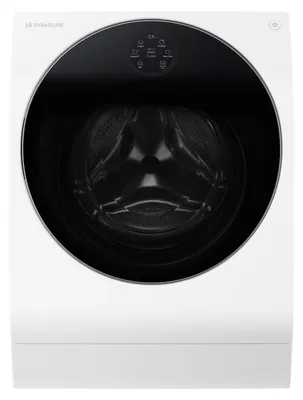 Obrázek produktu pro LG SIGNATURE LSWD100E, Přední plnění, Stojací, Bílá, Levý, Černá, Dotyk