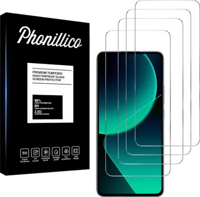 Image de Verre trempé pour Xiaomi 13T / 13T PRO [4 pièces] Film de protection d'écran anti-rayures verre résistant Phonillico®