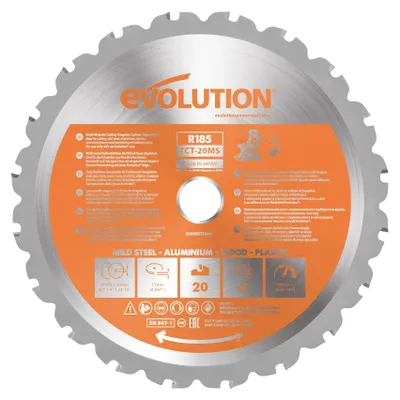 Immagine prodotto di Evolution Power Tools R185TCT-20MS - Lama circolare multifunzione da 185 mm
