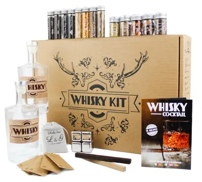Whisky Prepared Kit – DIY Geschenkset mit 2 Flaschen & 13 Kolben