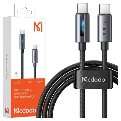 Produktbild von Mcdodo Usb-C Schnelles Ladekabel Für Samsung Apple Usb Typ C 100W 1M Geführt