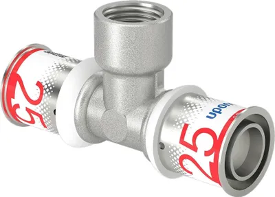 Produktbild von UPONOR S-Press PLUS T-Stück, mit Innengew., 25-Rp1/2"FT-25, 1 Stk.