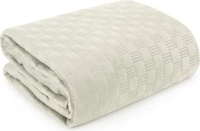 Obrázek produktu pro Dekorativní přehoz na postel 220x240 Sofia 4 krémový samet Eurofirany