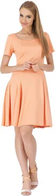 Produktbild von Klassisches Minikleid Glockenform Top; Melone/L/40