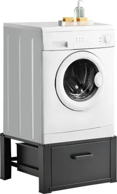 Obrázek produktu pro Podstavec pod pračku se zásuvkou 63x54x31cm černý