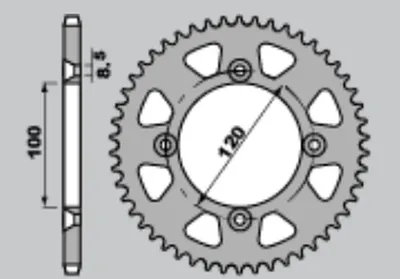 Produktbild von Jt Hinteres Ritzel 4738 47 Für Yamaha Yz '18-21' (473847Jt) (Chain.420)