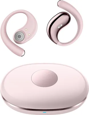 Produktbild von INF Open-Ear Bluetooth 6.0 Stereo Headset mit 4000mAh Ladecase für Alltag und Reisen Rosa