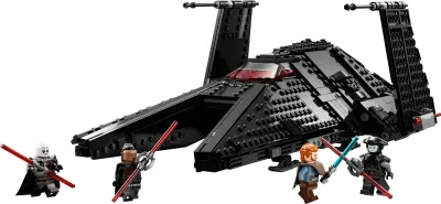 Produktbild von LEGO 75336 Star Wars Die Scythe - Transportschiff des Großinquisitors, Spielzeug-Raumschiff mit 2 Shootern, Ben Kenobi Minifigur und Lichtschwertern, Obi-Wan Kenobi Set
