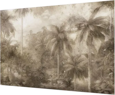 Zdjęcie produktu dla Tapeta ścienna – tapeta dekoracyjna do salonu – folia tapetowa do dekoracji ścian – 208 x 146 cm – egzotyczny krajobraz