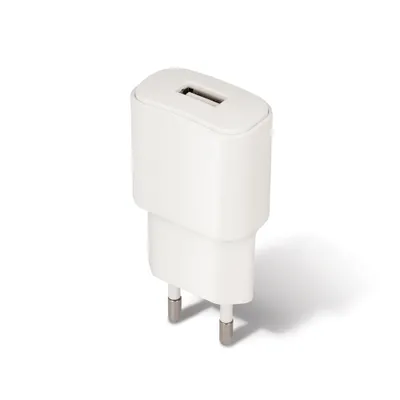 Image de Chargeur de réseau Forever USB TC-01 2 A avec câble micro-USB blanc