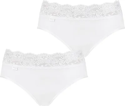 Produktbild von sloggi Damen Midislip 2-Pack Romance - WHITE - Größe 44