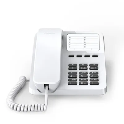 Zdjęcie produktu dla Gigaset DESK 400 - Telefon analogowy - Słuchawka przewodowa - 10 wejść - Biały (S30054-H6538-R102)