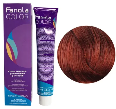 Produktbild von Fanola 6.44 Dark Blonde Intense Copper, Dunkel, Frauen, 100 ml, Alle Haare, Farbspeichernd, Glanz, Weichmachend, Tube