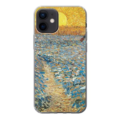 Produktbild von MuchoWow® Handyhülle Schutzhülle Hülle für iPhone 12 Der Sämann - Vincent van Gogh Silikon Softcase Handy Hülle - Schutzhülle