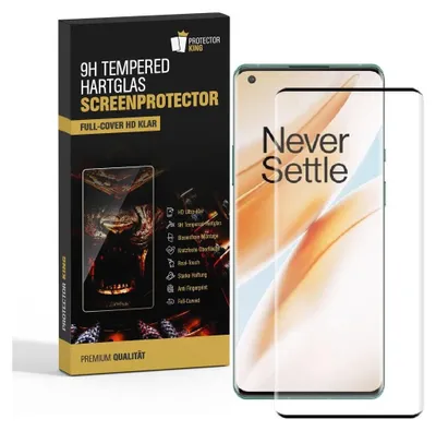 Produktbild von 2x 9H Hartglas für OnePlus 8 FULL CURVED Schutzglas Schutzfolie HD KLAR Displayschutz Panzerfolie Panzerglas Displayglas Tempered Glasfolie Sicherheitsglas Echtglas