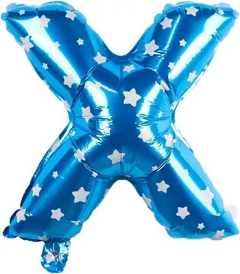 Produktbild von Buchstaben Luftballon 40CM Folienballon Blau X