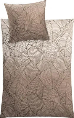 Produktbild von Kleine Wolke 6238271952 Bettwäsche Vero, Maße: 135 x 200 cm und 80 x 80 cm, Farbe: Taupe