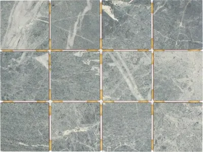 Produktbild von Keramikmosaik Fliese Graugrün Matt Steinoptik Piastrella MOS22-BH395_f | 10 Mosaikmatten