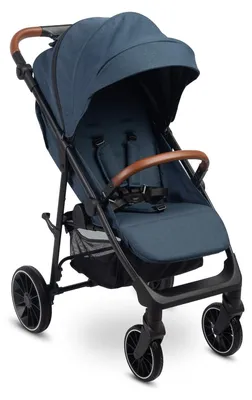 Image de Poussette pliable avec dossier et capote de protection contre la pluie - Légère et confortable