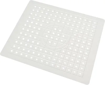 Produktbild von Weiße Gummispülbeckenmatte 31,5×26,2 cm, rutschfest/faltbar, kratzfest.