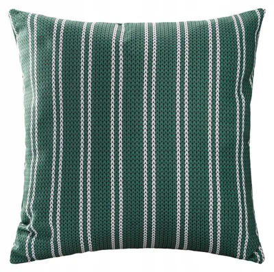 Imagen del producto de Funda de cojín decorativa Darymex, 43x43 cm, suave terciopelo, con rayas verdes