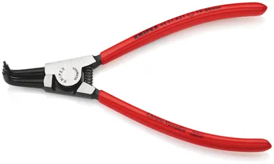 Produktbild von Knipex 46 21 A21, Sicherungsringzange, Chrom-Vanadium-Stahl, Kunststoff, Rot, 170 mm, 132 g