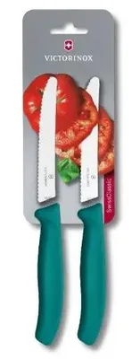 Produktbild von Victorinox Swiss Classic Tomaten-/Tischmesser – 2 Stück – gezahnte Klinge 11 cm