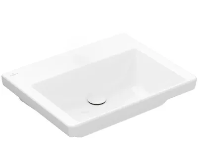 Zdjęcie produktu dla Villeroy & Boch Subway 3.0 - Umywalka meblowa 600x470 mm, bez przelewu, bez otworu na baterię, biel alpejska 4A706F01