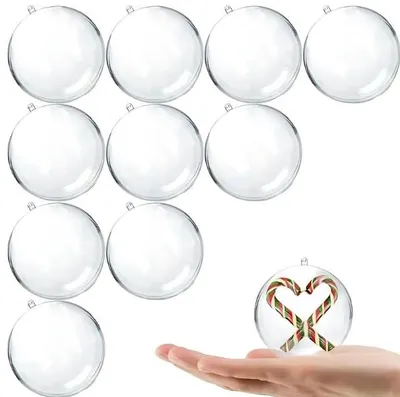Acryl-Dekokugeln 50 mm, 10er-Pack, transparent, befüllbar