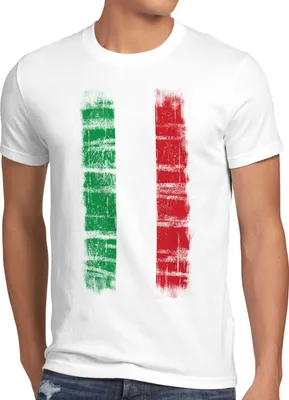 Produktbild von BaumwolleCloud Italien Vintage Flagge Herren T-Shirt