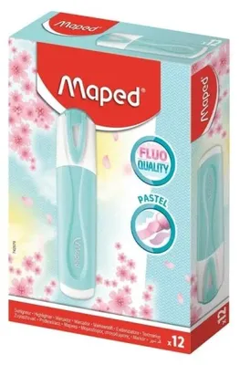 Produktbild von MAPED Classic Pastell-Unterstreicherkreide, Türkis (12 Stück)