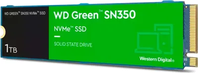 Immagine prodotto di SSD WD Green M.2 2280 1TB NVMe SN350 interno