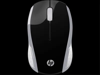 Obrázek produktu pro HP Bezdrátová myš 200 (stříbrná), Pro praváky i leváky, Optický, RF bezdrátový, 1000 DPI, Stříbrná