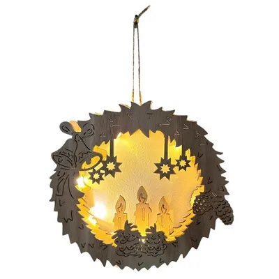 Produktbild von abc HOME | Hängedekoration mit Motiv | Weihnachten | LEDs | Batteriebetrieben