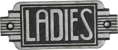Produktbild von Gusseisenschild "Ladies" Ladies
