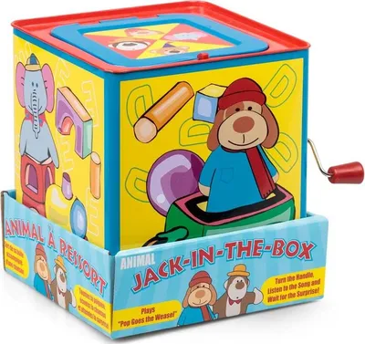 Immagine prodotto di Scimmia Tobar Jack in the Box - classico giocattolo a sorpresa
