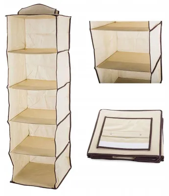 Zdjęcie produktu dla organizer do szafy wisząca półka z 5 półkami  100cm | 01334