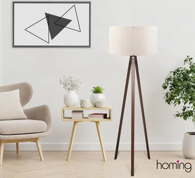 Produktbild von Opviq, AYD - 2221, Stehlampen, Creme, MDF, 38 x 38 x 140 cm