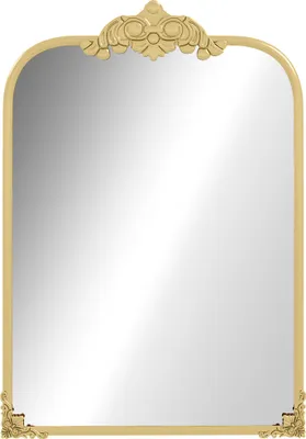 Immagine prodotto di HOMCOM Specchio da parete 60 x 87 cm Specchio da bagno in stile barocco, specchio decorativo, dorato