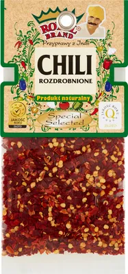 Zdjęcie produktu dla Chili geschrotet 30 g Royal Brand