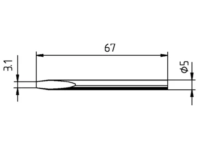 Produktbild von Kurtz Ersa Lötspitze Serie 032 meißelförmig - 0032KD/SB