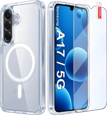Obrázek produktu pro Magnetické průhledné pouzdro pro Samsung A17 5G | pro MAGSAFE CASE | + sklo