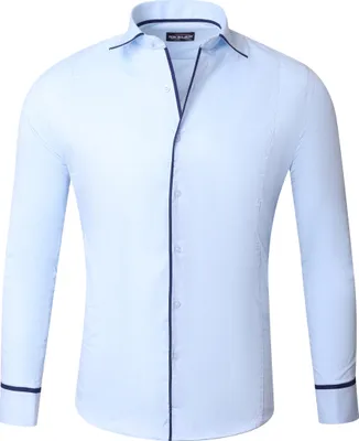 Produktbild von Reslad Herren Hemd Madison Langarm RS-7118 Hellblau-Navy S