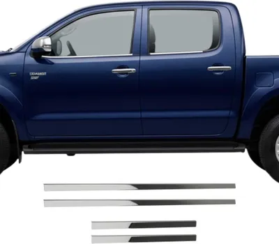 Image de Garniture de Fenêtre pour Toyota Hilux 2005-2015 Acier Inox 4Pcs